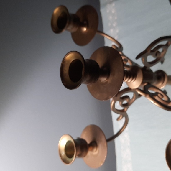 Vintage Brass Candelabra Candlestick Holder - Picture 9 of 9